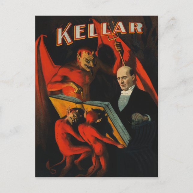 Postal Poster de Harry Kellar (Anverso)