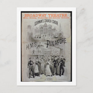 Postal Poster de 'HMS Pinafore', interpretado por C de Go