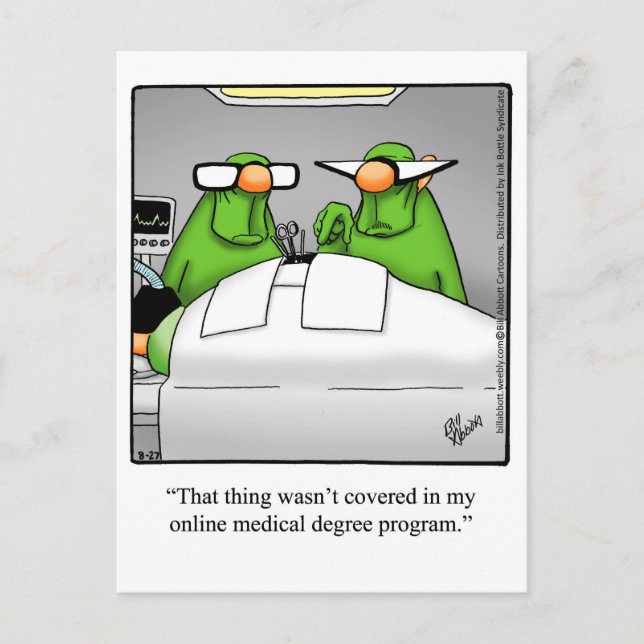 Postal Póster de humor de recuperación "Spectickles" (Anverso)