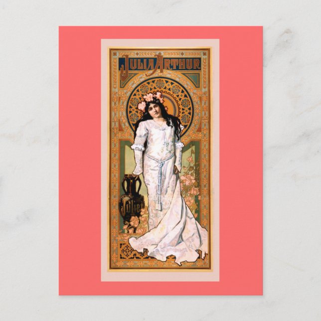 Postal Poster de Julia Arthur Vintage (Anverso)
