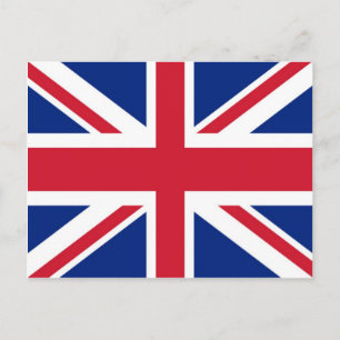 Postal Póster de la bandera del Reino Unido / británica /
