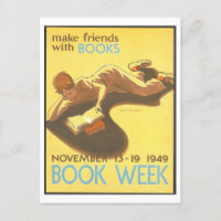 poster de la Biblioteca de Vintage "Make Friends w