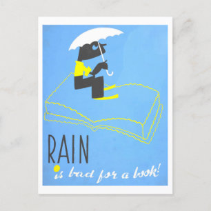 Postal Poster de la Biblioteca del Club "Be Kind to Books