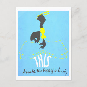 Postal Poster de la Biblioteca del Club "Be Kind to Books