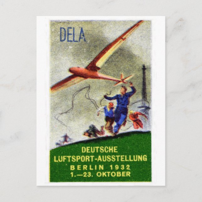 Postal poster de la Competencia de Aeronaves Modelo de 19 (Anverso)