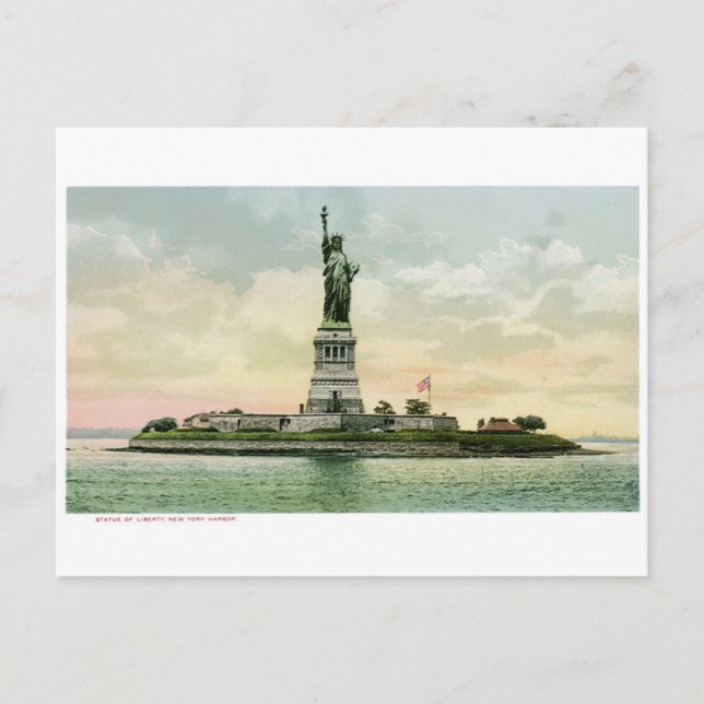 Postal Poster de la "Estatua de la Libertad". Nueva York. (Anverso)