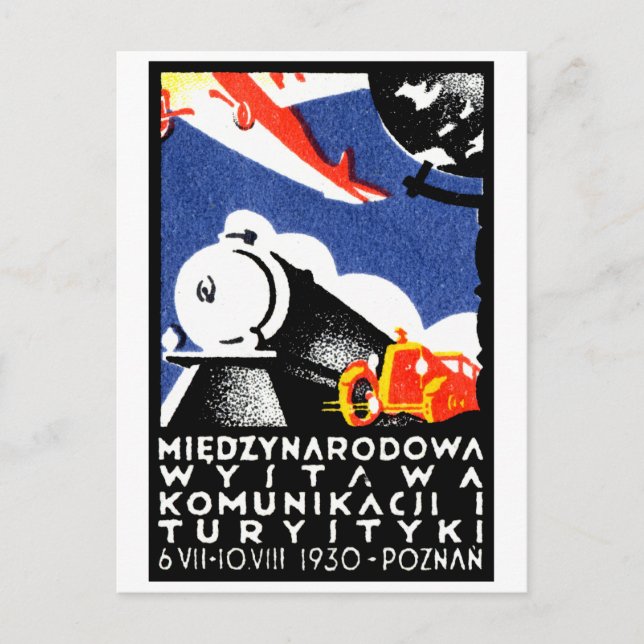Postal poster de la Expo de Poznan de 1930 (Anverso)