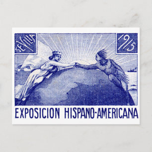 Postal poster de la Expo Española Americana 1915
