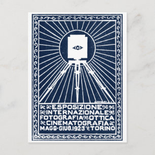 Postal poster de la Expo Fotográfica de Turín 1923