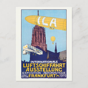 Postal Poster de la Exposición Aeronáutica Internacional