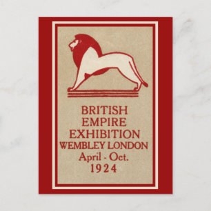 Postal poster de la Exposición del Imperio Británico de 1