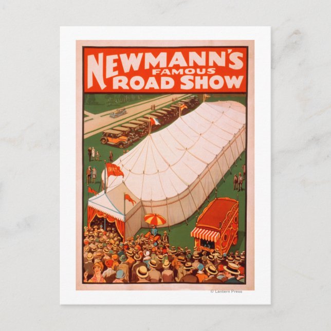 Postal Poster de la famosa tienda de campaña de Newmann (Anverso)