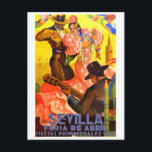 Postal Poster de la Feria de Abril de Sevilla 1949<br><div class="desc">Vintage poster clásico de 1949 anunciando la Feria de Abril de Sevilla anual que se celebra en la capital andaluza de España cada año.</div>