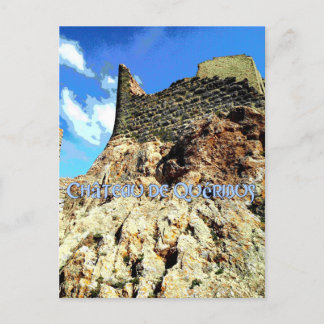 Postal Poster de la fortaleza Queribus