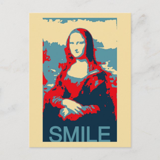 Postal Poster de la Mona Lisa Smile Postcard (Anverso)
