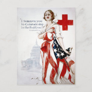 Postal Poster de la Primera Guerra Mundial Vintage de la