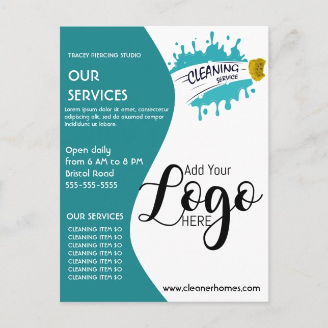 Postal poster de limpieza más limpia Volante de poster ST (Anverso)