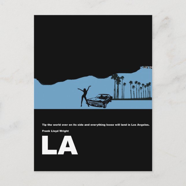 Postal Poster de Los Ángeles (Anverso)