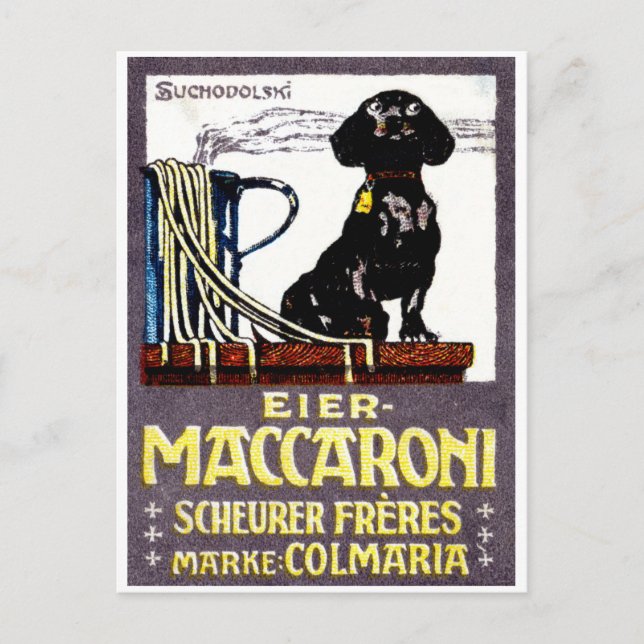 Postal poster de Maccaroni 1910 (Anverso)