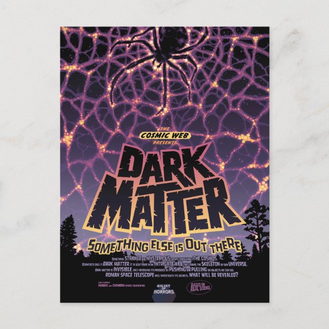Postal Póster de Materia Oscura. (Anverso)