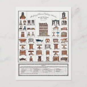 Postal Poster de muebles de época
