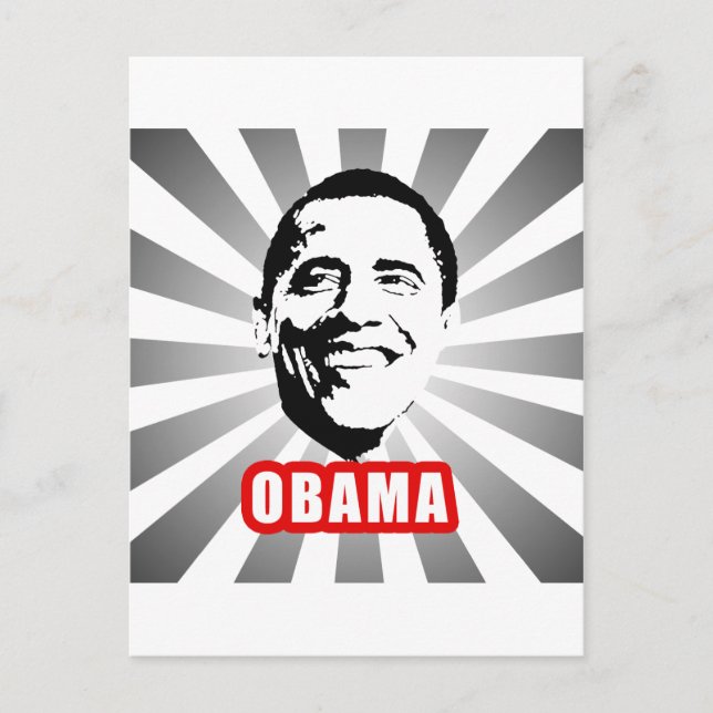 Postal Poster de Obama (Anverso)