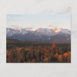 Postal Poster de otoño de Tatras