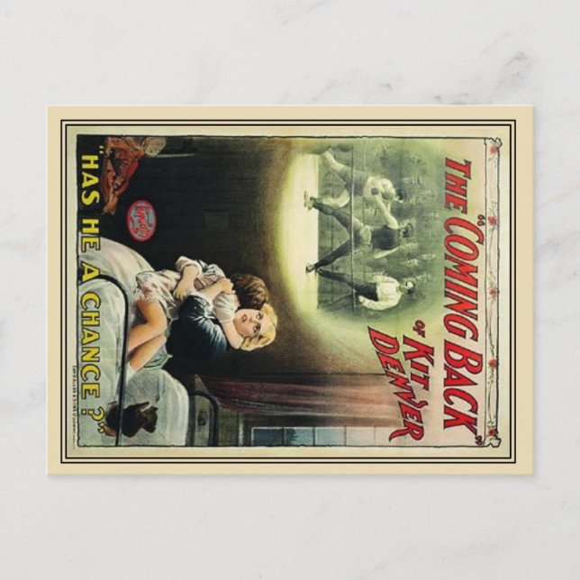 Postal Poster de películas antiguo (Anverso)