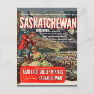 Postal Poster de películas de Saskatchewan