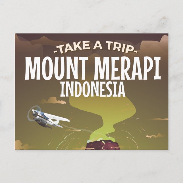 Postal Poster de personalizado de la cosecha de Mount Mer (Anverso)