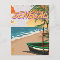 Poster de playa de Senegal