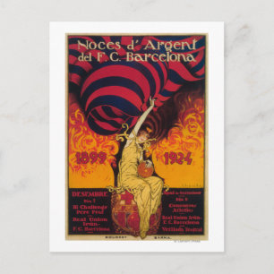 Postal Poster de promoción de fútbol