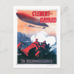 Postal Poster de promoción de la aerolínea WI de Vincenot
