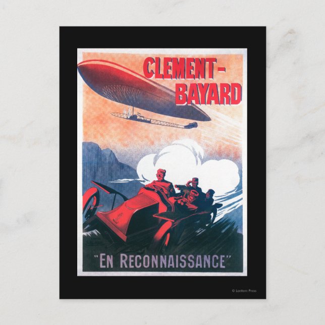 Postal Poster de promoción de la aerolínea WI de Vincenot (Anverso)