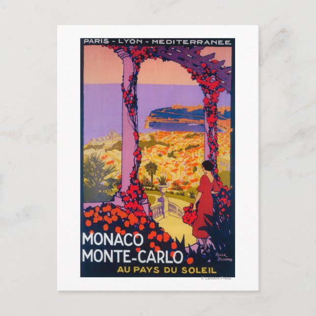 Postal Poster de promoción de viajes (Anverso)
