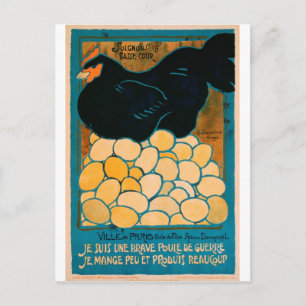 Postal Poster de propaganda de guerra francesa - Good Hen