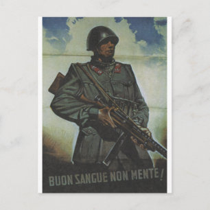 Postal Poster de propaganda de sangre mala