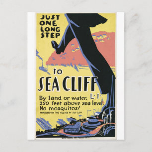 Postal Poster de publicidad de Sea Cliff en Nueva York