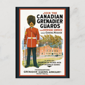 Postal Poster de reclutamiento de los guardias de granada