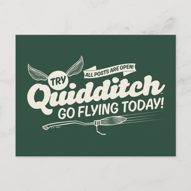 Postal Póster de reclutamiento de QUIDDITCH™ (Anverso)