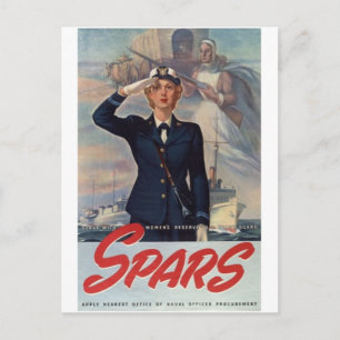 Postal Póster de reclutamiento militar de la Segunda Guer