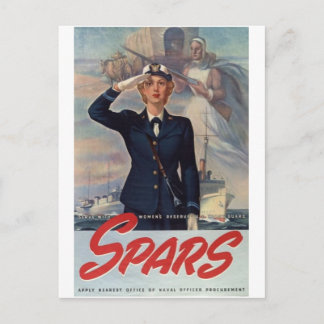 Postal Póster de reclutamiento militar de la Segunda Guer