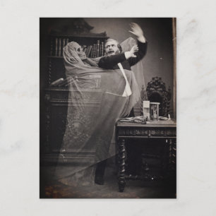 Postal Póster de retrato de fantasma victoriano divertido