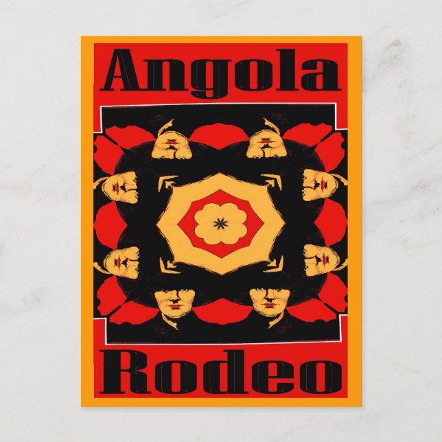 Postal Poster de Rodeo de Angola (Anverso)