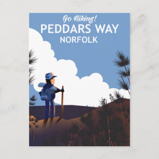 Postal Póster de senderismo de Peddars Way Norfolk