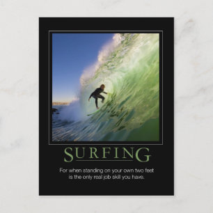 Postal Poster de Surfing_Demotivational