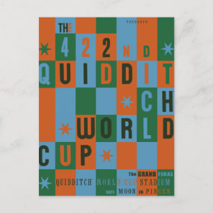 Postal POSTER de tablero de cheques de la Copa del Mundo 