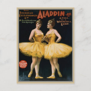 Postal Poster de teatro de época