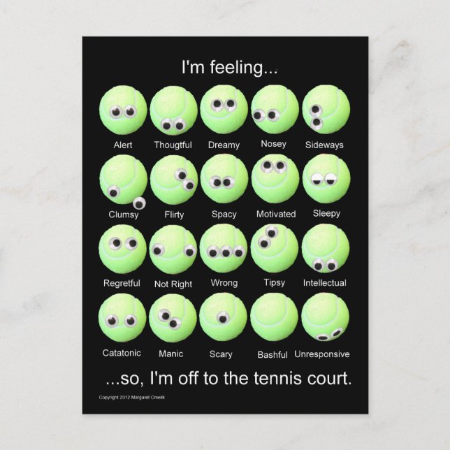 Postal Poster de Tennis Moods (Anverso)