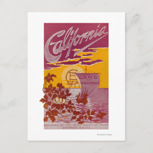 Postal Poster de Tierra de Promesas de California